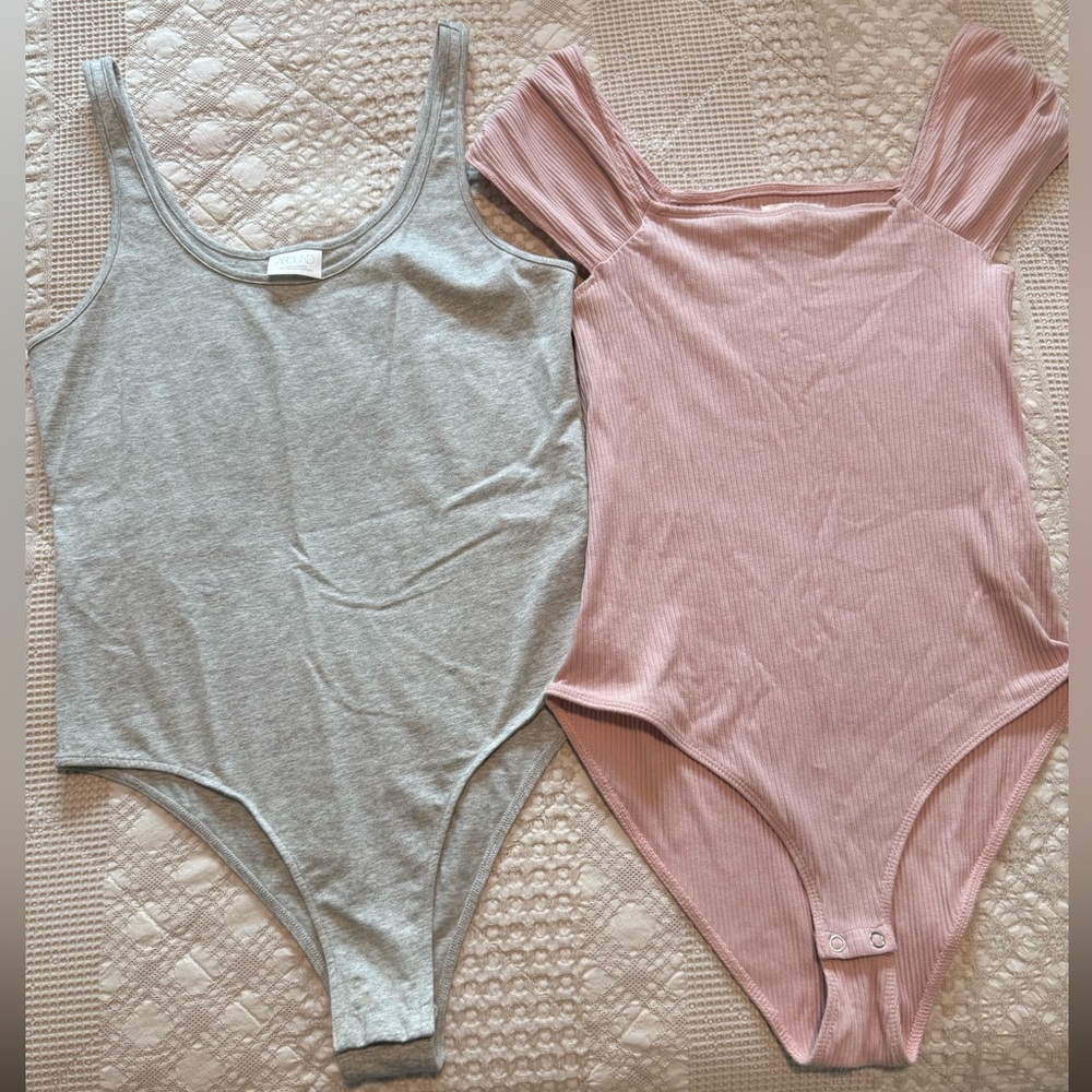 Abound & Maurcies Bodysuits - Pink and Gray size medium